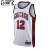 Chicago Bulls Ayo Dosunmu 12 Nike 2022-23 City Edition Valkoinen Lasten Pelipaidat Swingman